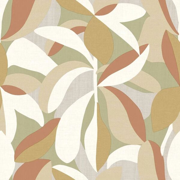 leroy merlin carta da parati bosforo  beige, 53 cm x 10 m