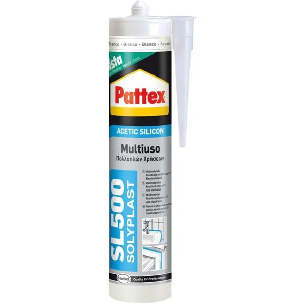 pattex silicone acetico multiuso 'solyplast' bianco ml 300