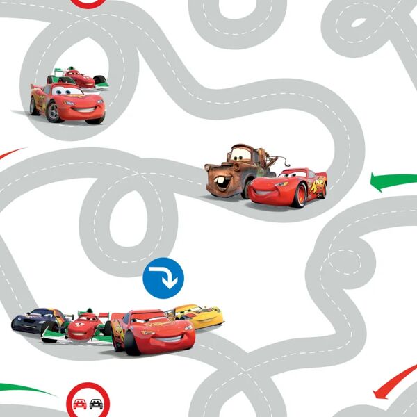 noordwand kids at home carta da parati cars racetrack multicolore df72599