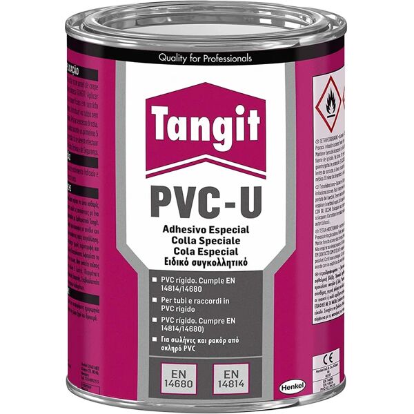 tangit pvc-u adesivo speciale per tubature - latta da 1 kg