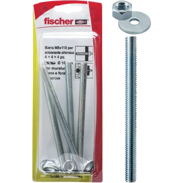 fischer barra filettata fis gs m 6x110 k per ancorante chimico (4 pz.)