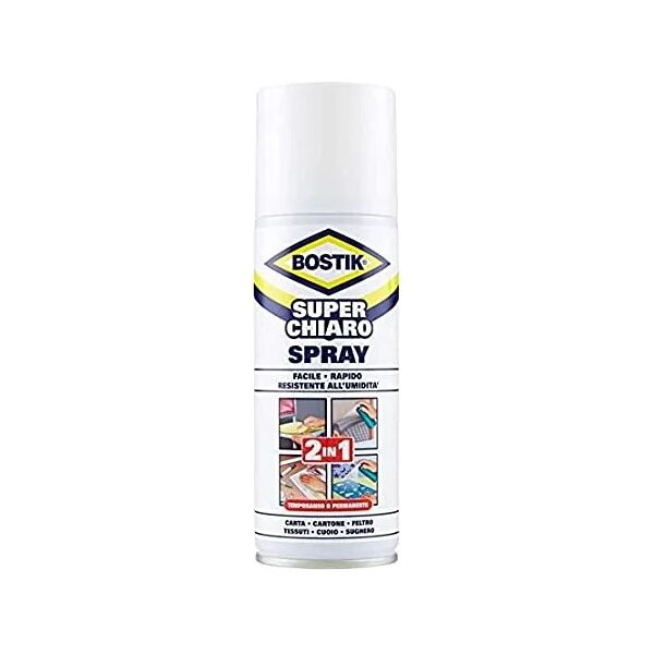 bostik adesivo a contatto spray superchiaro 200 ml d2230