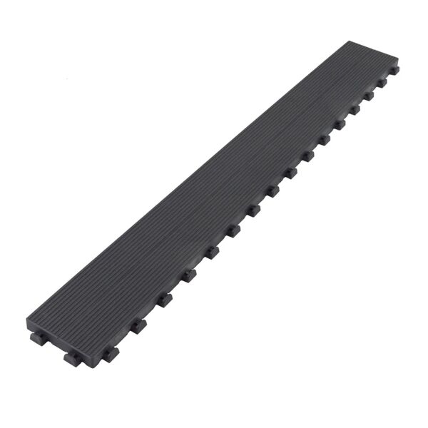 artplast foglio di pavimentazione grigio a strisce, 117x15.7x2,5 cm (116.5x14,3x2,5 netto); 1m²: 6 fogli