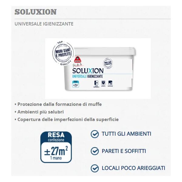 leroy merlin boero soluxion - pittura universale igienizzante 2.5lt bronzè 441