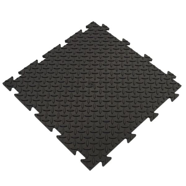 artplast terreno di gomma esterno di 48,3x48,3 cm. 0,23 m² di superficie tenax - collezione nera