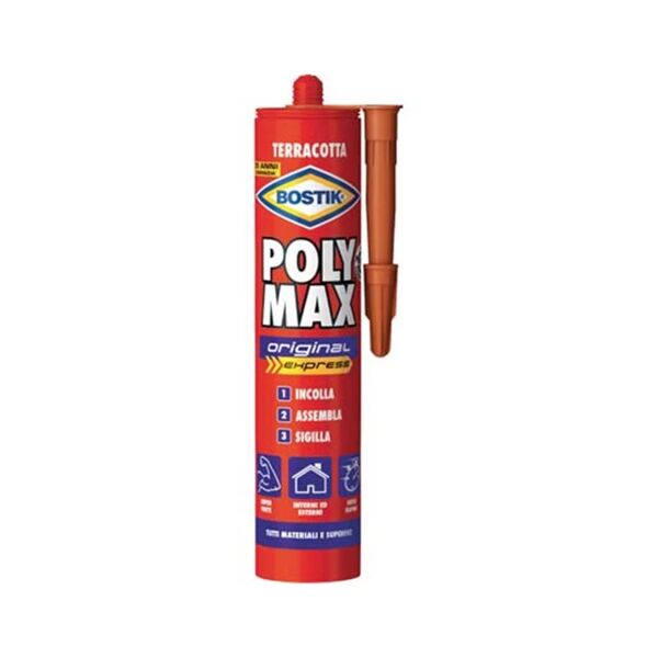 bostik adesivo sigillante universale 'poly max' original express gr. 425 - terracotta