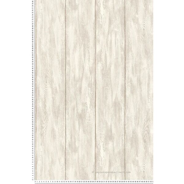 as creation carta da parati tavole di legno beige crema chiaro - 53 cm x 10,05 m - a.s. création