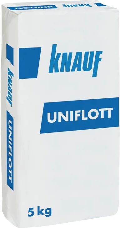 knauf stucco in polvere per interno  uniflott 5 kg beige e bianco