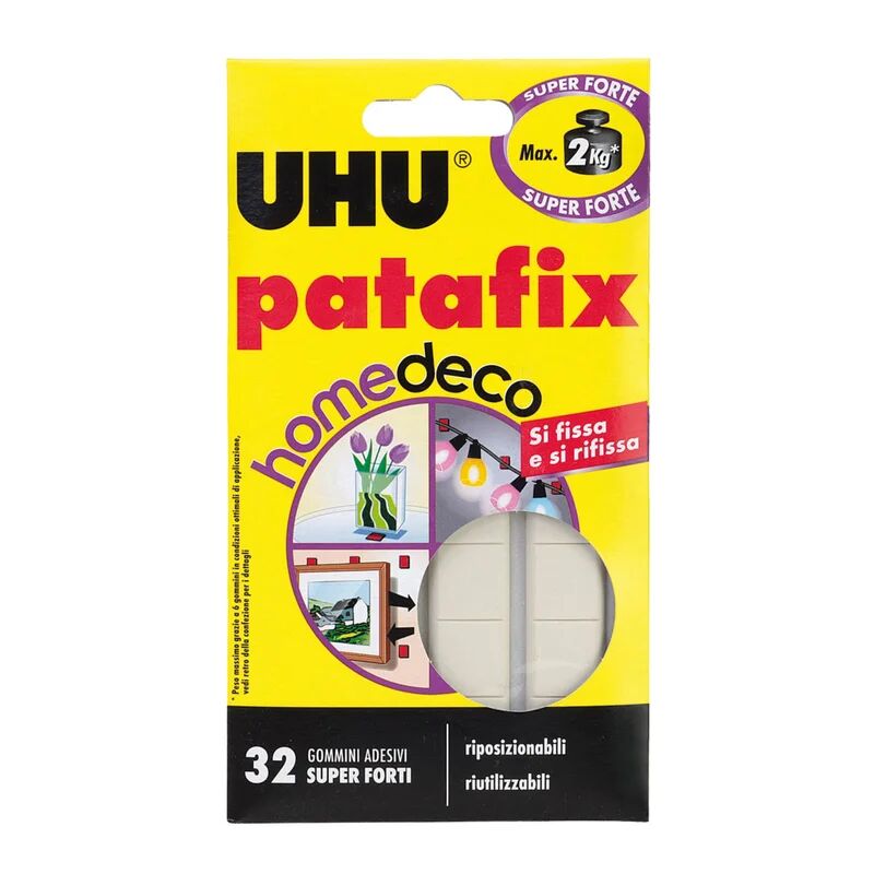 uhu adesivo di fissaggio  patafix deco 96 mm x 0.001 m