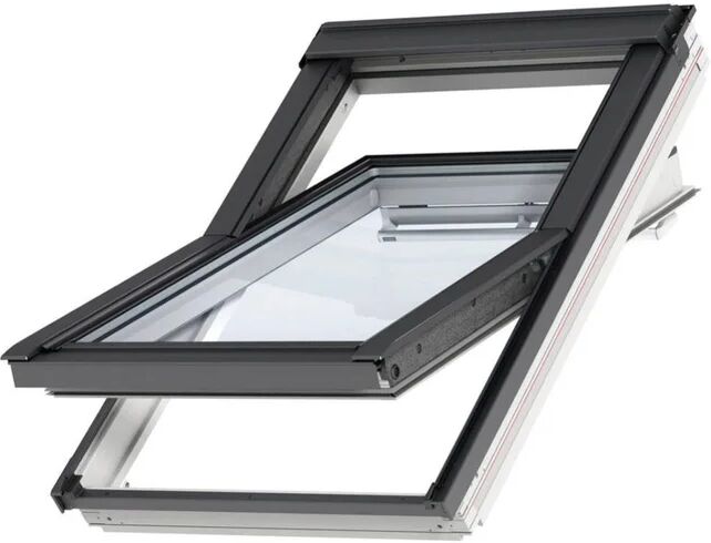 velux finestra da tetto (faccia inclinata)  ggl uk08 2068 manuale l 134 x h 140 cm bianco