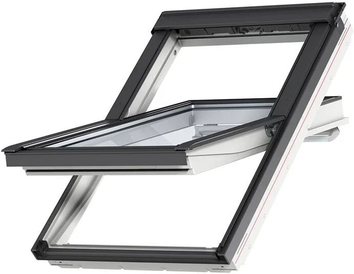 velux finestra da tetto (faccia inclinata)  ggu uk04 0068 manuale l 134 x h 98 cm bianco