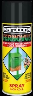 saratoga smalto spray antiruggine base solvente  fernovus nero lucido 0.4 l