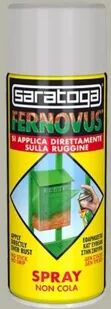 saratoga smalto spray antiruggine base solvente  fernovus grigio perla lucido 0.4 l