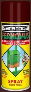 saratoga smalto spray antiruggine base solvente  fernovus marrone castagna lucido 0.4 l