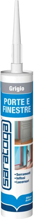 saratoga silicone sigillante  porte e finestre grigio ral 7004 280 ml