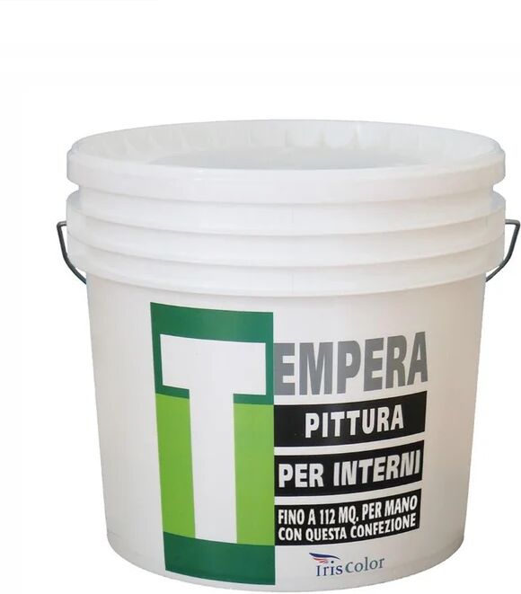 leroy merlin pittura per interni tempera iris color bianco opaco, 4 l