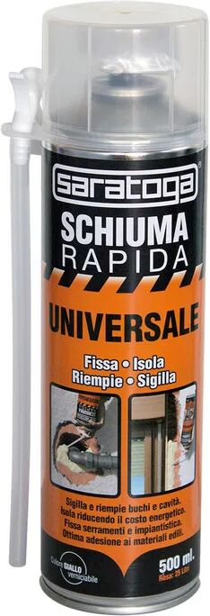 saratoga schiuma espansa poliuretanica  rapida 500 ml