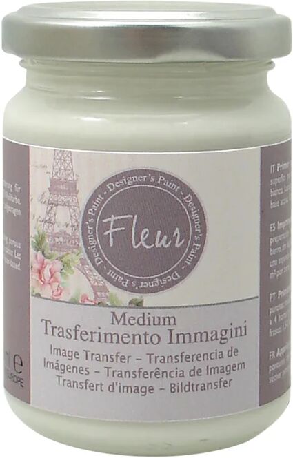 fleur additivo vernice strutturale  per trasferimento immagini 1 l bianco