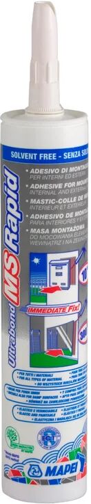 mapei silicone sigillante  ultrabond ms rapid bianco 300 ml