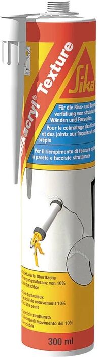 sika silicone sigillante  cryl texture bianco 300 ml