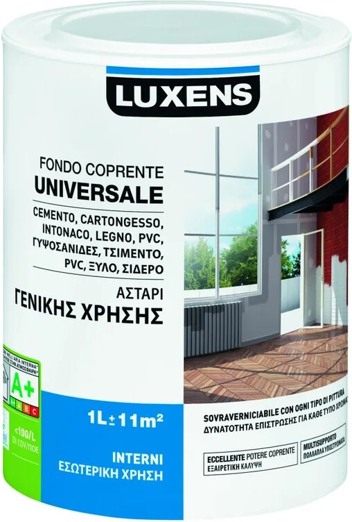 luxens fondo per pittura  universale base acqua per parete a secco 1 l