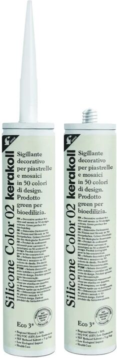 kerakoll silicone sigillante  fugabella eco 02 bianco 310 ml