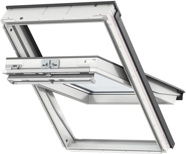 velux finestra da tetto (faccia inclinata)  ggu uk04 0070 manuale l 134 x h 98 cm bianco