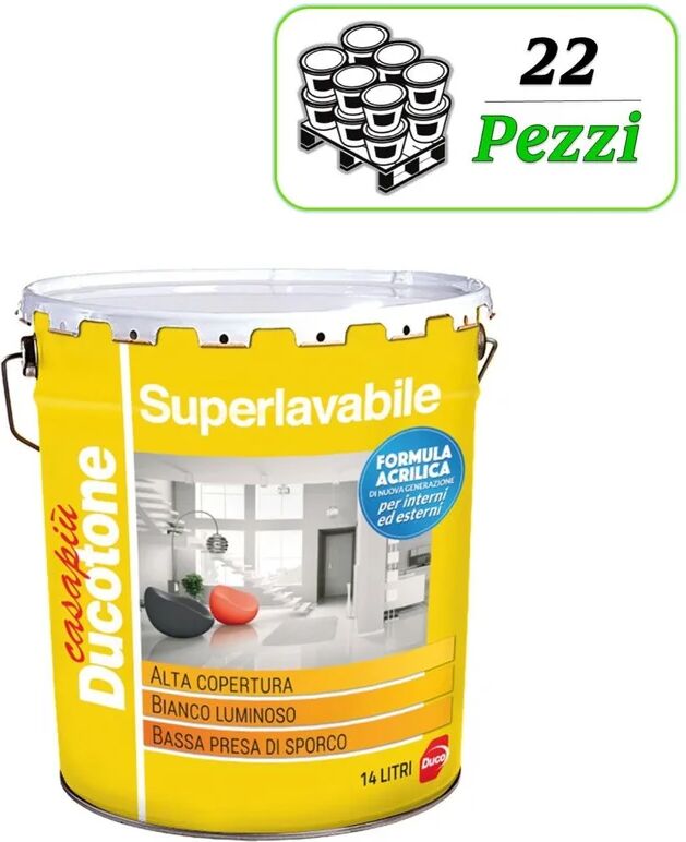 maxmeyer pittura murale ducotone  14 l bianco