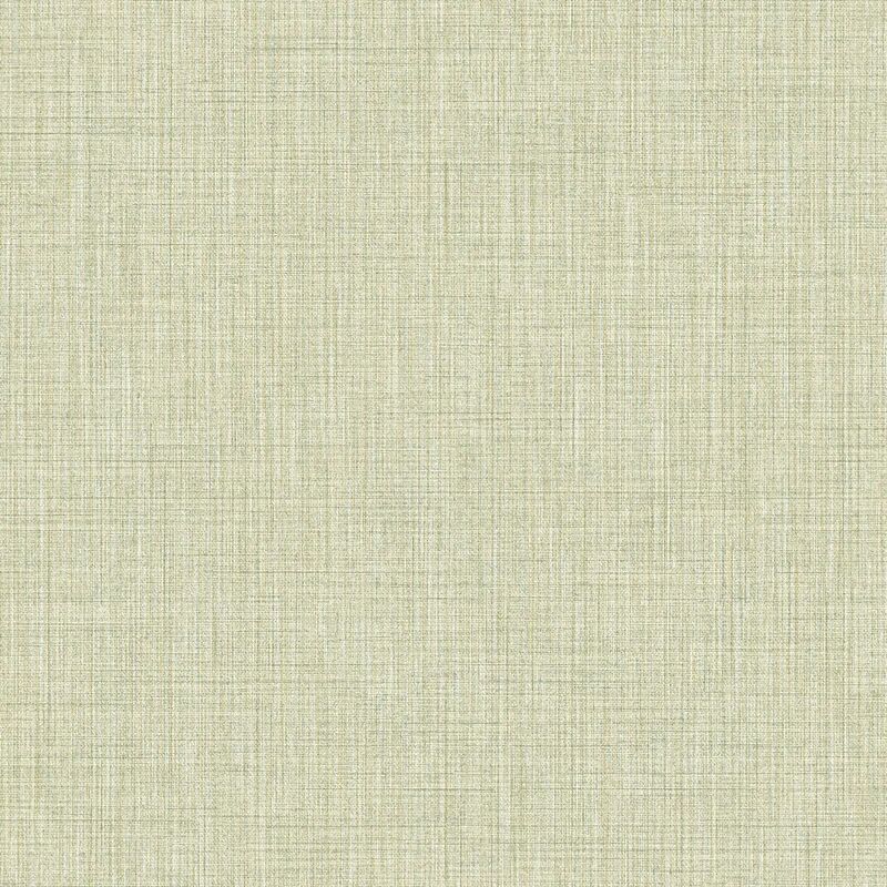 leroy merlin carta da parati gioia linen verde, 53 cm x 10.05 m