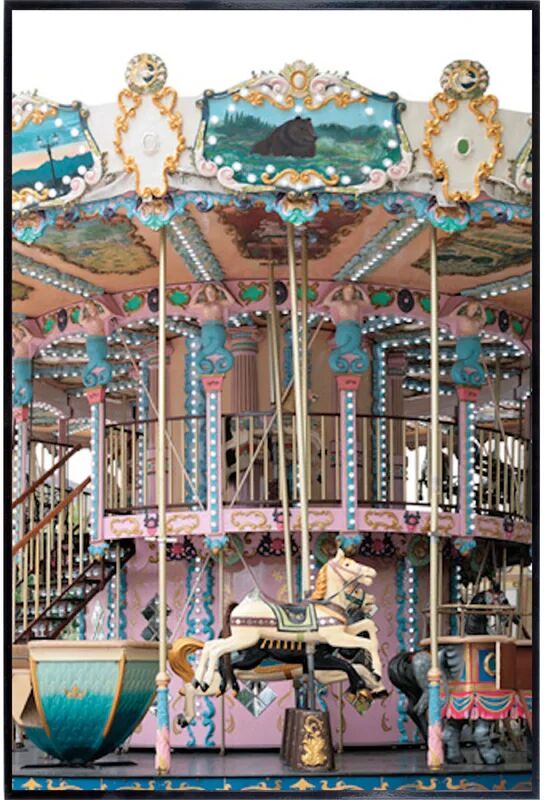 leroy merlin stampa incorniciata classic carousel-dance 52 x 77 cm