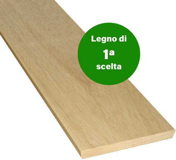 leroy merlin tavola lamellare in legno di ayous, 1° scelta 10 x 100 cm sp 19 mm