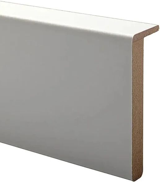 leroy merlin coprifilo con ala per porta da interno in mdf colore bianco p 10 x h 70 x l 2250 mm, 5 pezzi