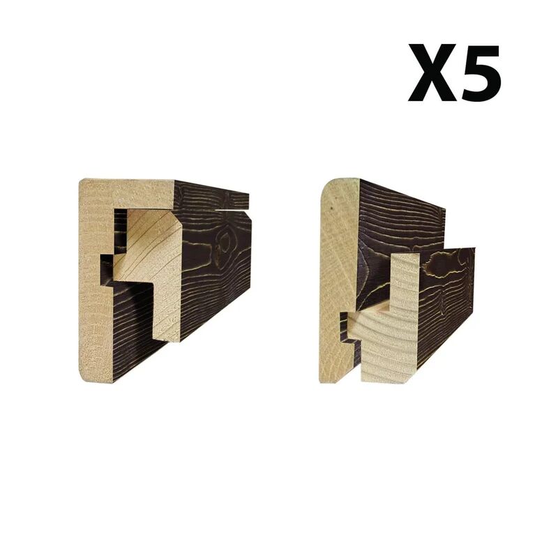 leroy merlin profilo per perlina woody 20 pezzi in legno colore marrone sp 32 x l 70 x l 2000 mm
