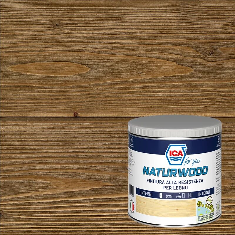 ica for you vernice per legno da interno  naturwood rovere opaco 0.5 lt