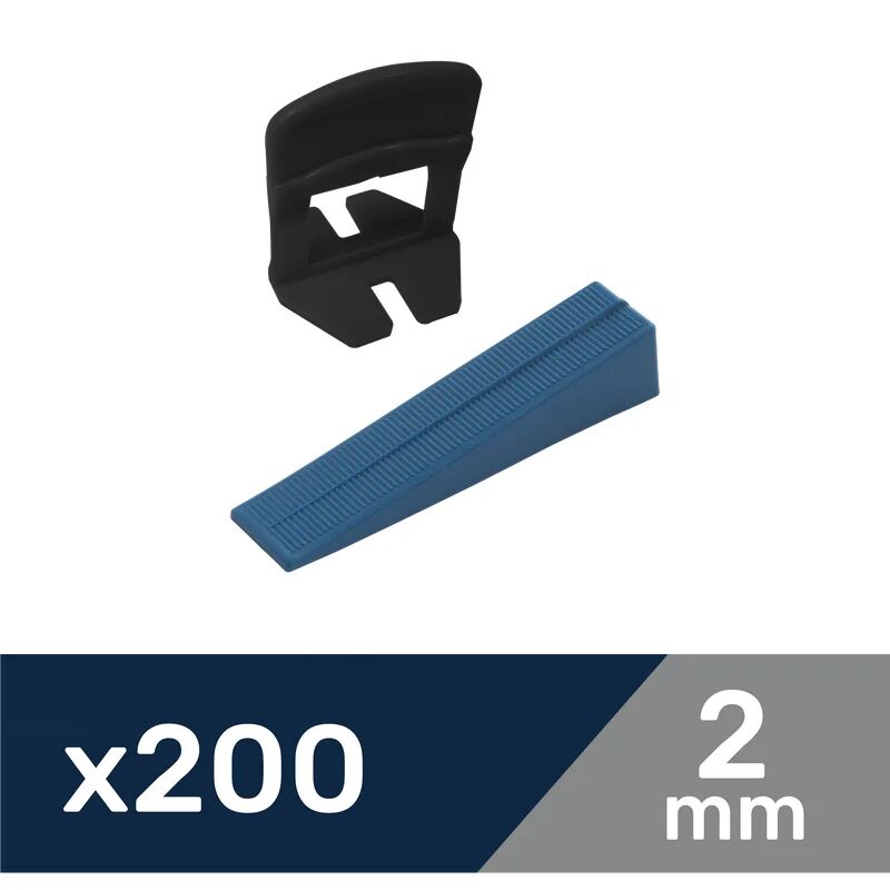 dexter sistema livellante per piastrelle a i sp 2 mm. confezione da 200 pezzi