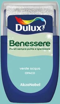 dulux pittura per interni super lavabile,  verde acqua opaco, 0.03 l