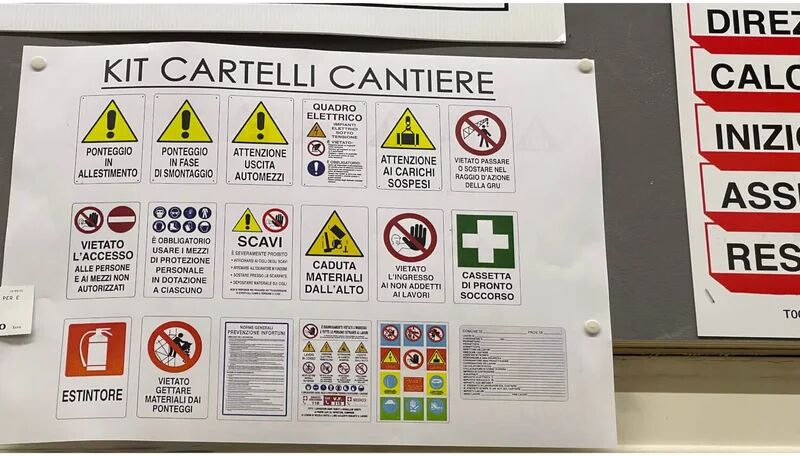 generico kit cartelli per edilizia