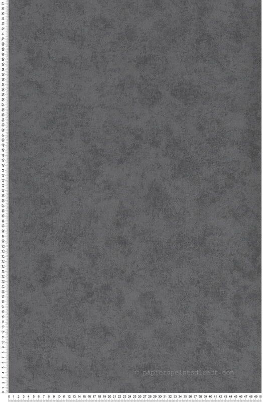 as creation carta da parati liscia grigio e nero - 53 cm x 10,05 m - livingwalls