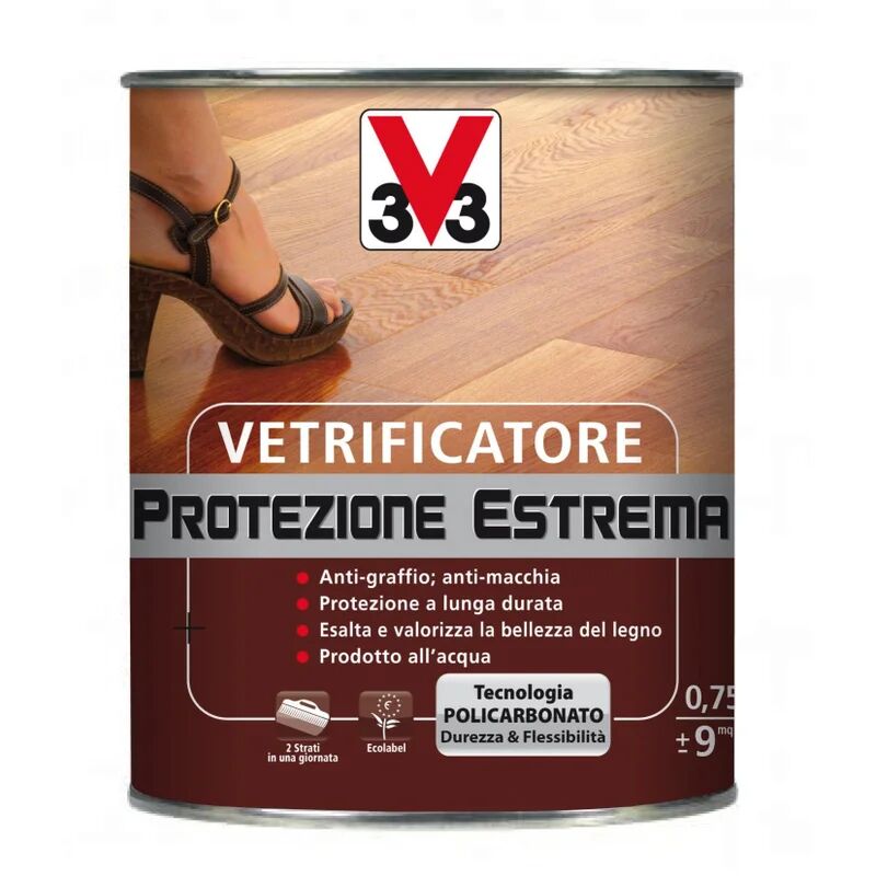 V33 Vetrificatore per parquet  Protezione Estrema trasparente satinato 0.75 L
