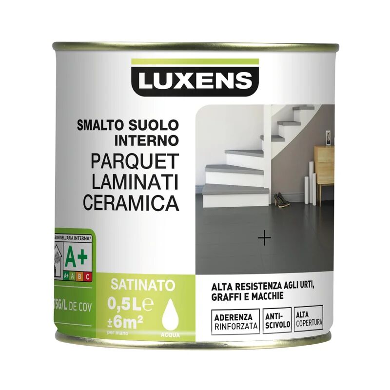 LUXENS Smalto per pavimenti interni Parquet-laminati-ceramica grigio 0.5 L