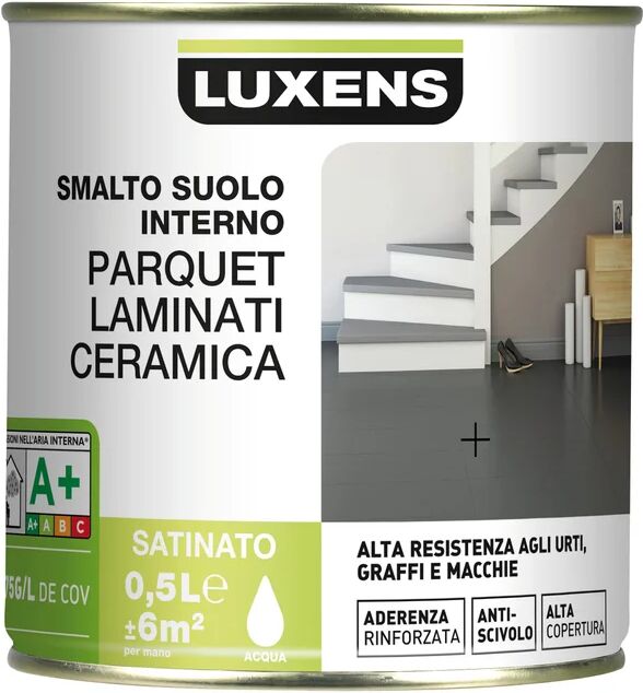 LUXENS Smalto per pavimenti interni Parquet-laminati-ceramica grigio 0.5 L