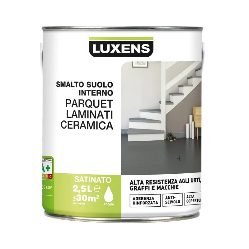 LUXENS Smalto per pavimenti interni Parquet-laminati-ceramica bianco 2.5 L