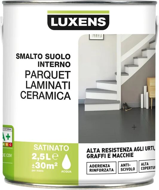 LUXENS Smalto per pavimenti interni Parquet-laminati-ceramica grigio 2.5 L