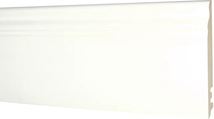 Leroy Merlin Battiscopa in legno verniciato bianco spessore 15 x H 120 x L 2400 mm