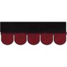 ONDULINE Tegola canadese  Bardoline Classic coda di castoro in bitume 34 x 100 cm, Sp 3 mm rosso