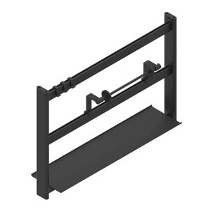 Leroy Merlin Barra sottopensile gancio nero P 220 cm x L 60 x H 400 mm