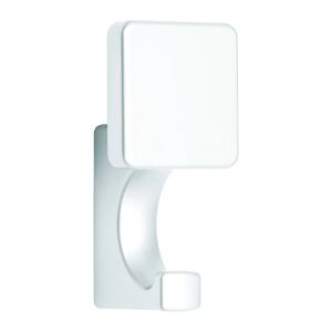 Leroy Merlin Gancio appendiabiti da avvitare  Quadro in metallo grigio opaco 2 ganci L 8.7 x H 4.5 cm