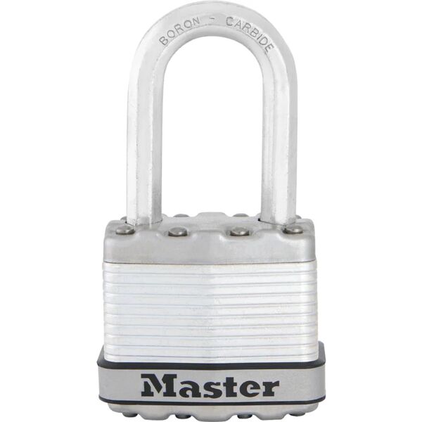 master lock lucchetto con chiave  in acciaio ansa h 38 x l 20 x Ø 8 mm