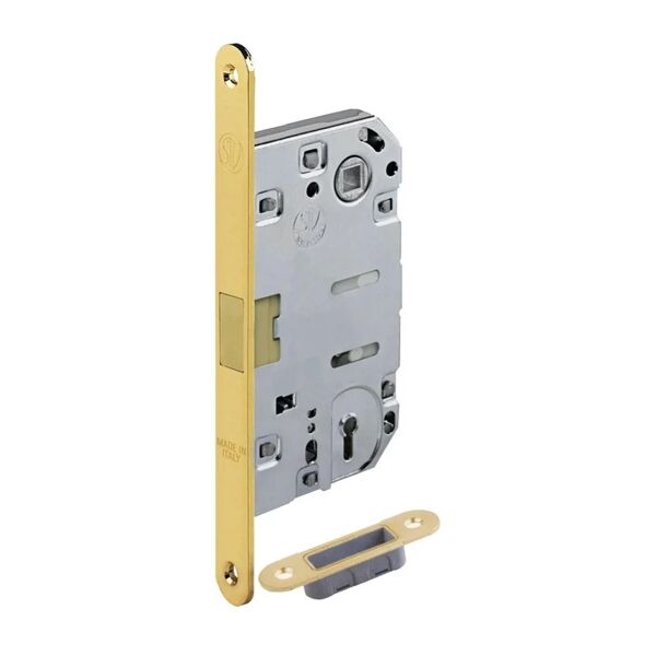 leroy merlin serratura da infilare senza cilindro 402200225 patent per porta per interni, entrata 5 cm, interasse 90 mm