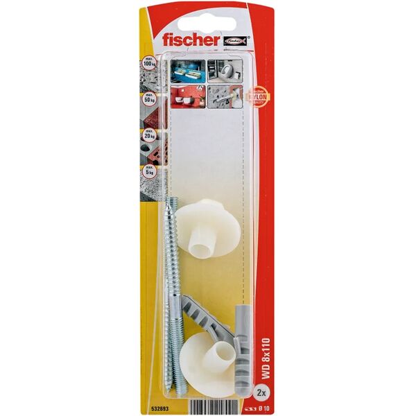 fischer tassello universale  l 110 mm, Ø 10 mm, 2 pezzi